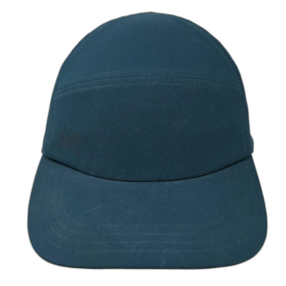 Arc'teryx 5 Panel Cap Blue One Size Logo Technical Polyester Adjustable Hat